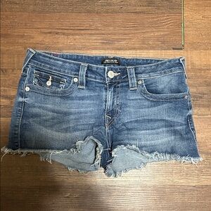 True Religion Women's Denim Jean Shorts - Blue